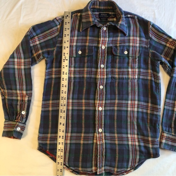 Polo Ralph Lauren Relaxed Fit Double Thick Plaid Button-Up Shirt Size XS - Picture 4 of 6